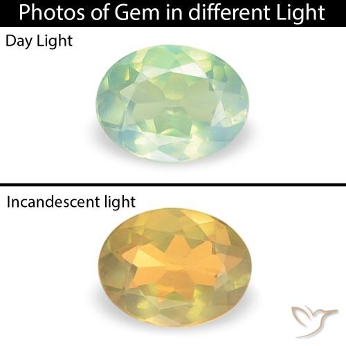 0.10ct Naturale Verde Pera Chiaro Alessandrite, Ovale, VVS-VS