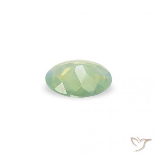 Alessandrite Verde Pera Chiaro naturale da 0.10 ct, Ovale, VVS-VS