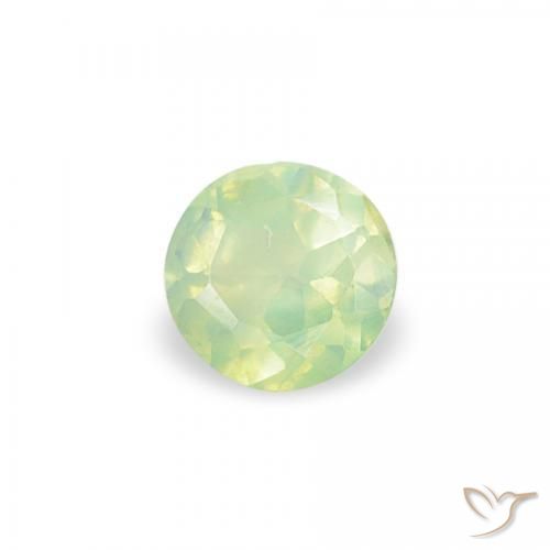 Alessandrite Verde lime naturale da 0.10 ct, Rotondo, VVS-VS