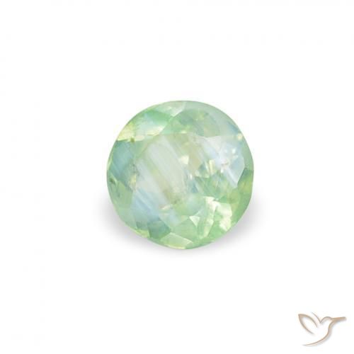 Alessandrite Verde chiaro naturale da 0.11 ct, Rotondo, VS-SI