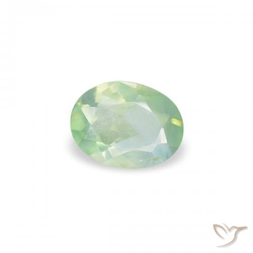 Alessandrite Verde molto chiaro naturale da 0.16 ct, Ovale, VS