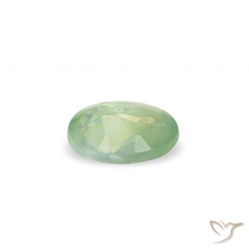 Alessandrite Verde molto chiaro naturale da 0.16 ct, Ovale, VS