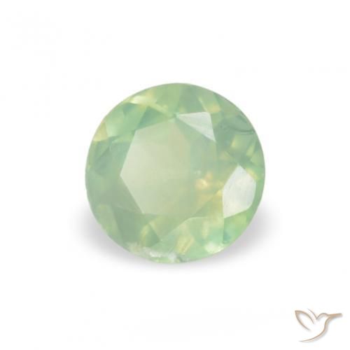 Alessandrite Verde molto chiaro naturale da 0.13 ct, Rotondo, VS