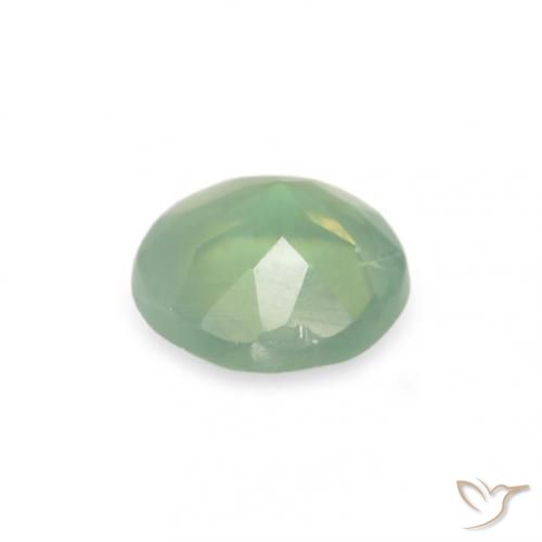 Alessandrite Verde molto chiaro naturale da 0.13 ct, Rotondo, VS