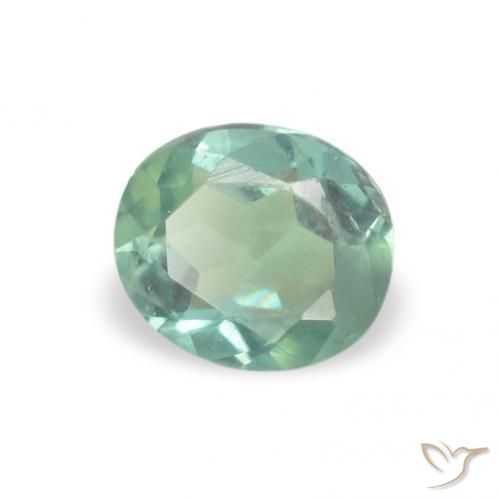 Alessandrite Verde mare chiaro naturale da 0.15 ct, Ovale, VS