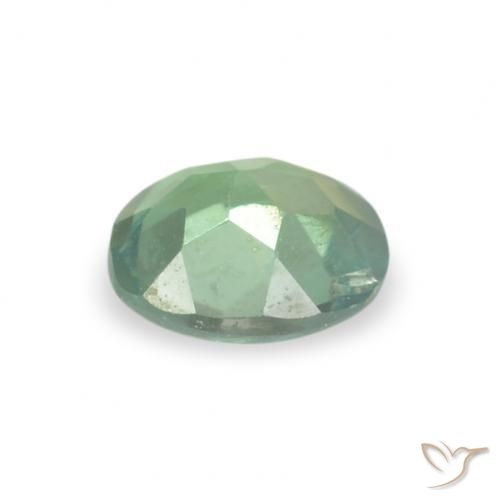 Alessandrite Verde mare chiaro naturale da 0.15 ct, Ovale, VS