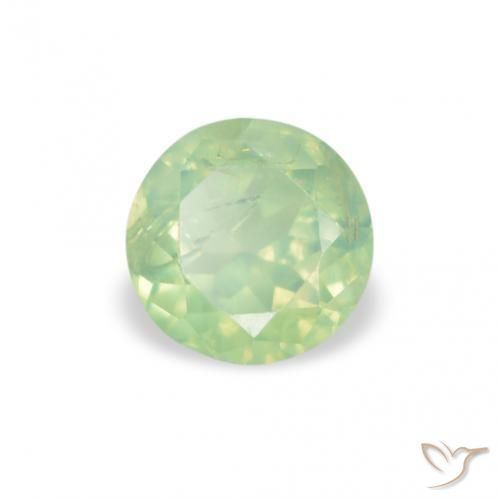 Alessandrite Verde Pera Pallido naturale da 0.28 ct, Rotondo, VS-SI