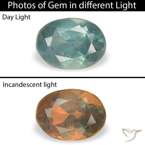 0.21ct Naturale Verde medio Alessandrite, Ovale, VS
