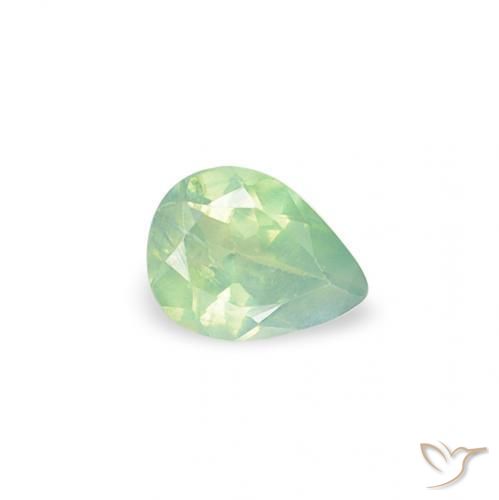 Alessandrite Verde chiaro naturale da 0.09 ct, Forma a pera, VS