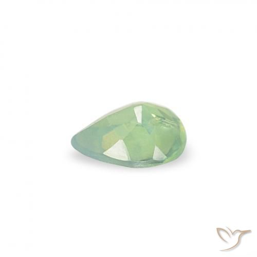 Alessandrite Verde chiaro naturale da 0.09 ct, Forma a pera, VS
