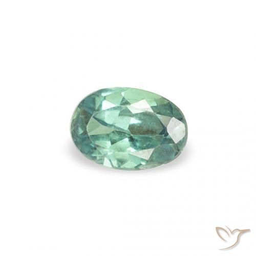 Alessandrite Verde bluastro naturale da 0.14 ct, Ovale, VS