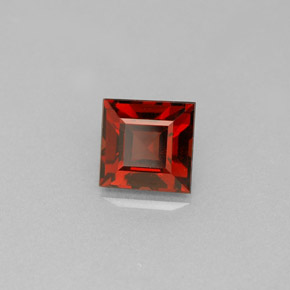 Granato Almandino Rosso arancione naturale da 1.26 ct, Quadrato, VS