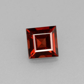 Granato Almandino Rosso arancione naturale da 1.04 ct, Quadrato, VS