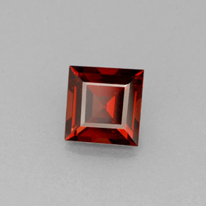 Granato Almandino Rosso arancione naturale da 1.04 ct, Quadrato, VS