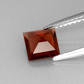 Granato Almandino Rosso arancione naturale da 1.04 ct, Quadrato, VS