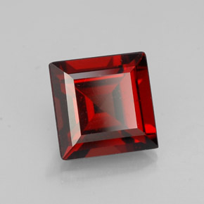 Granato Almandino Rosso scuro naturale da 1.18 ct, Quadrato, VS