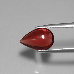 Granato almandino rosso arancione naturale da 2,06 ct, trasparente, trasparente/traslucido