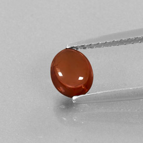 Granato almandino naturale rosso da 0,76 ct, trasparente, trasparente/traslucido