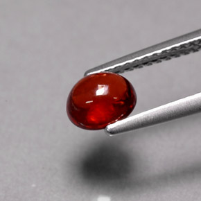 Granato Almandino Rosso arancione naturale da 1.14 ct, Taglio ovale, Traslucido