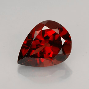 Granato Almandino Rosso scuro naturale da 2.00 ct, Forma a pera, VVS-VS