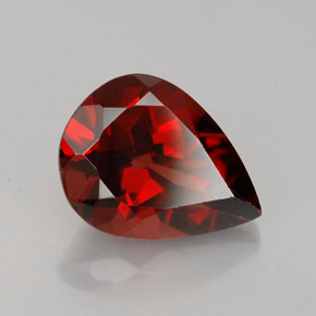 Granato Almandino Rosso scuro naturale da 2.00 ct, Forma a pera, VVS-VS