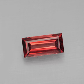 Granato Almandino Rosso naturale da 0.94 ct, Taglio a baguette, VVS-VS