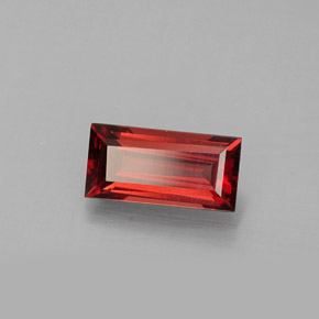Granato Almandino Rosso naturale da 0.94 ct, Taglio a baguette, VVS-VS