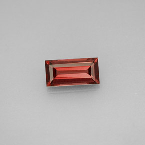 Granato almandino naturale rosso da 1,08 ct, baguette, VVS-VS