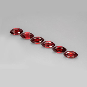 Granato almandino naturale rosso da  ct, marchesa, VVS-VS