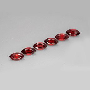 Granato almandino naturale rosso da  ct, marchesa, VVS-VS