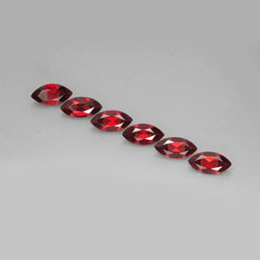 Granato almandino naturale rosso da  ct, marchesa, VVS-VS