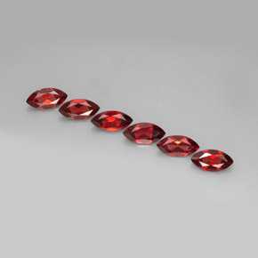 Granato almandino naturale rosso da  ct, marchesa, VVS-VS
