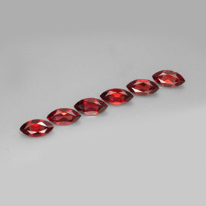 Granato almandino naturale rosso da  ct, marchesa, VVS-VS