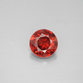 Granato Almandino Rosso naturale da 1.02 ct, Taglio rotondo, VS