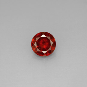 Granato Almandino Rosso naturale da 0.98 ct, Taglio rotondo, VS