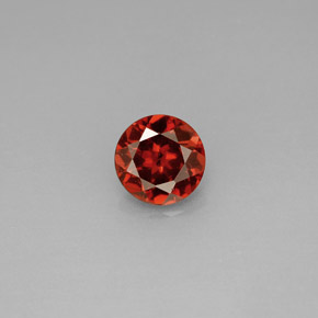 Granato almandino naturale rosso da 0,98 ct, taglio rotondo, VS
