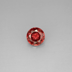 Granato Almandino Rosso naturale da 0.97 ct, Taglio rotondo, VS