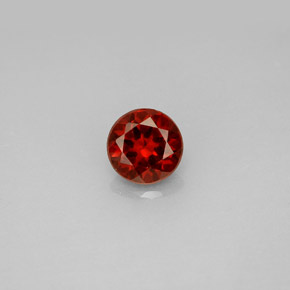 Granato Almandino Rosso naturale da 1.08 ct, Taglio rotondo, VS