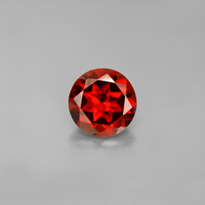 Granato almandino rosso naturale da 1,57 ct, taglio rotondo, VS