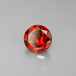 Granato Almandino Rosso naturale da 1.49 ct, Taglio rotondo, VVS-VS