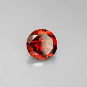 Granato Almandino Rosso naturale da 1.36 ct, Taglio rotondo, VS