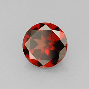 Granato Almandino Rosso naturale da 1.33 ct, Taglio rotondo, VVS-VS