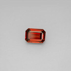 Granato almandino naturale rosso da 1,05 ct, taglio smeraldo, VS
