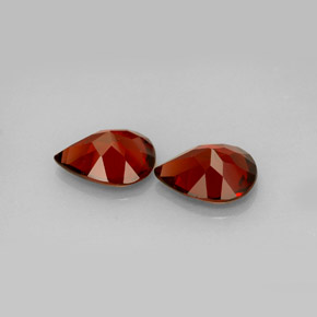 Gemme di Granato Almandino Rosso naturale da  ct, Forma a pera, VVS-VS