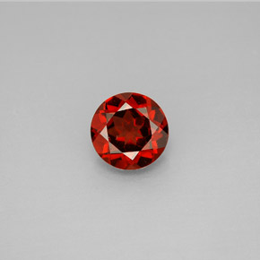 Granato almandino naturale rosso da 1,46 ct, taglio rotondo, VVS-VS
