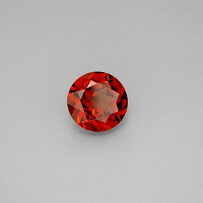 Granato almandino naturale rosso da 1,46 ct, taglio rotondo, VVS-VS