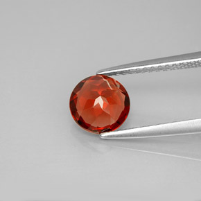 Granato almandino naturale rosso da 1,46 ct, taglio rotondo, VVS-VS