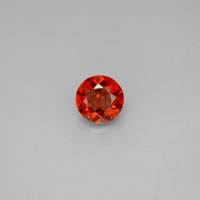 Granato Almandino Rosso naturale da 0.92 ct, Taglio rotondo, VVS-VS
