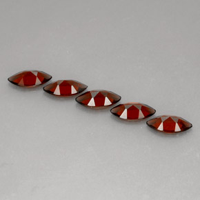 Gemme di Granato Almandino Rosso naturale da  ct, Taglio marquise, VS