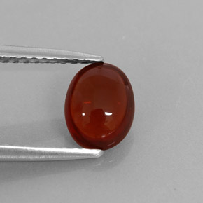 Granato Almandino Rosso naturale da 1.27 ct, Trasparente, Trasparente/Traslucido
